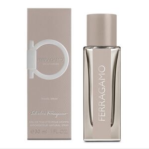 SALVATORE FERRAGAMO Bright Leather Eau de Toilette Pour Homme Travel Spray 1.0oz